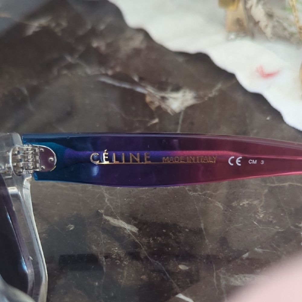 Celine Blue and Purple Sunglasses - Picture 2 of 4